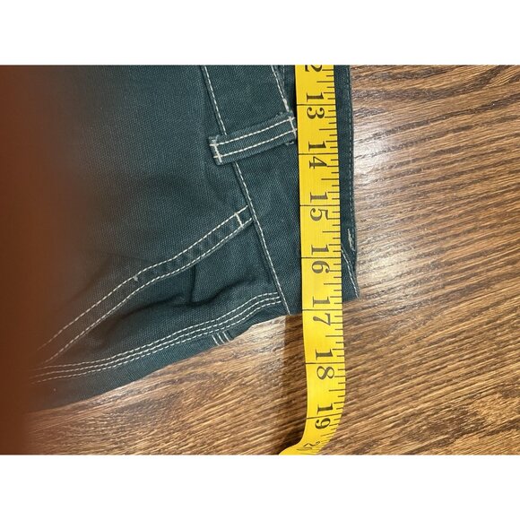 Y2K GAP Carpenter Pants Women's Size 12 Green Hammer Loop Wide Leg Baggy - Picture 3 of 5